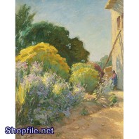 TSD3704 - Tranh sơn dầu hoa nỡ  rực rỡ